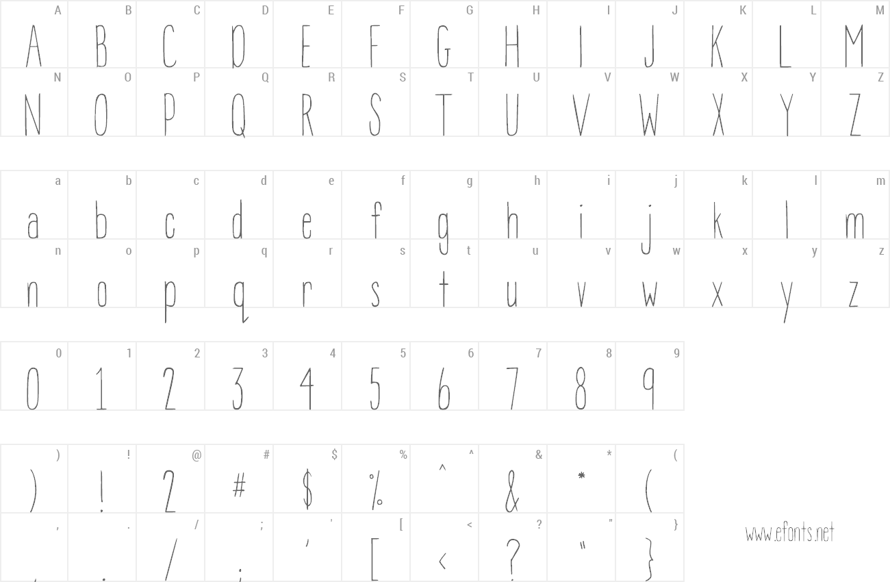 Font DJB Bean Pole preview